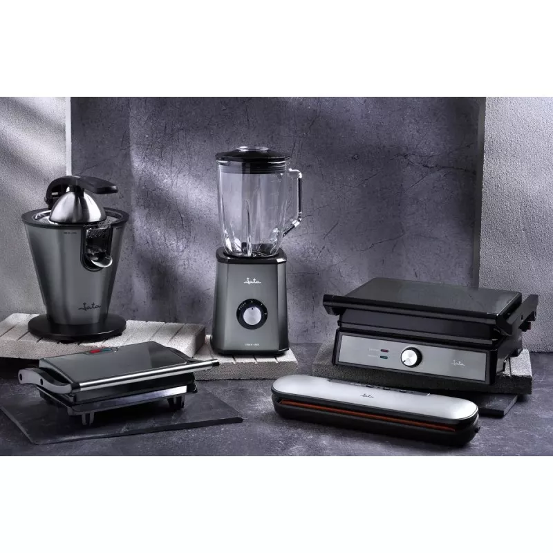 Grill Jata JEGR1913 doble – 2000 W, placas 29×24 cm, apertura 180º