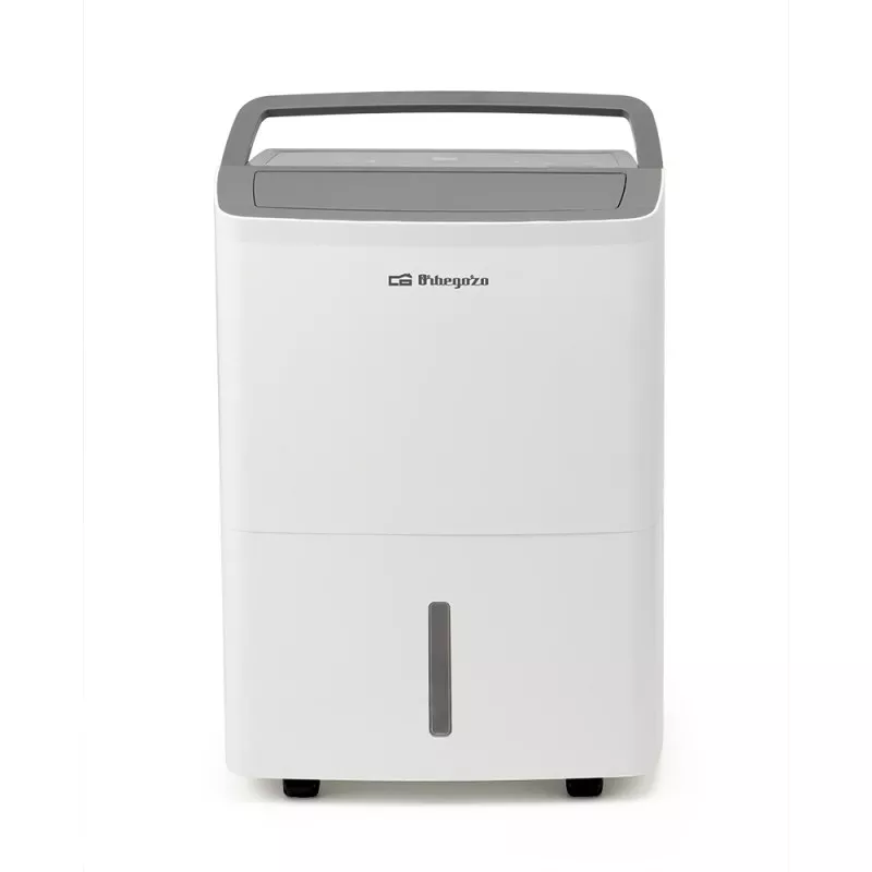 Deshumidificador Orbegoz? DH 1655 16 L portátil de color blanco con diseño moderno y funcionalidad eficiente.