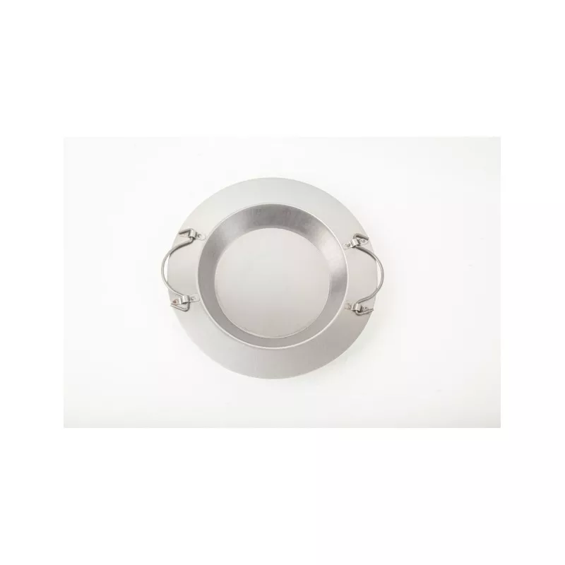 BRASERO REFORZADO 2016 MEDIANO de acero inoxidable, diámetro 30 cm, diseño robusto con asas para fácil manejo