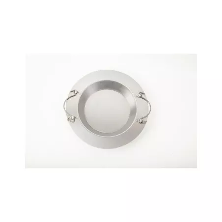 BRASERO REFORZADO 2016 MEDIANO de acero inoxidable, diámetro 30 cm, diseño robusto con asas para fácil manejo