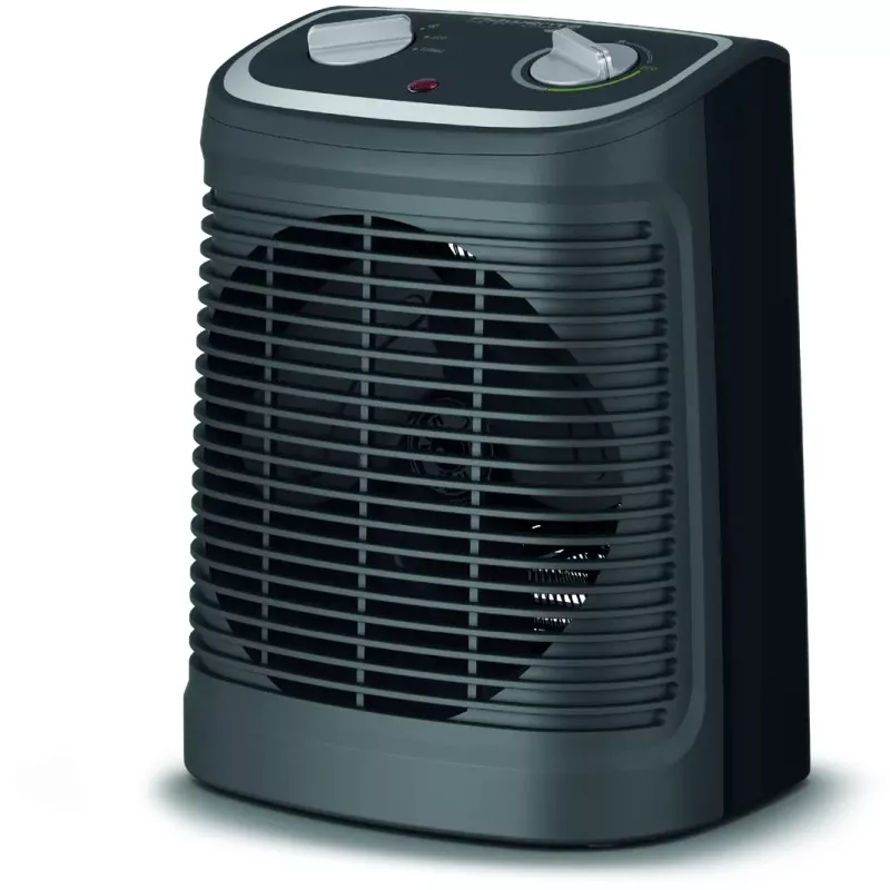 CALEFACTOR ROWENTA SO2330F2 INSTANT COMFORT 2400W compacto negro con diseño moderno y control de temperatura ajustable
