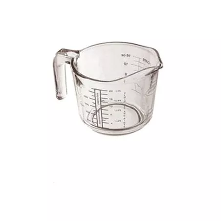 Jarra medidora graduada de cristal 1L Arcuisine 264BA00 con diseño transparente y escala en mililitros.