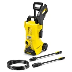 ALTA PRESION KARCHER K3 PROMO 380L/120 BARES limpiadora a presión amarilla con manguera y accesorios incluidos.