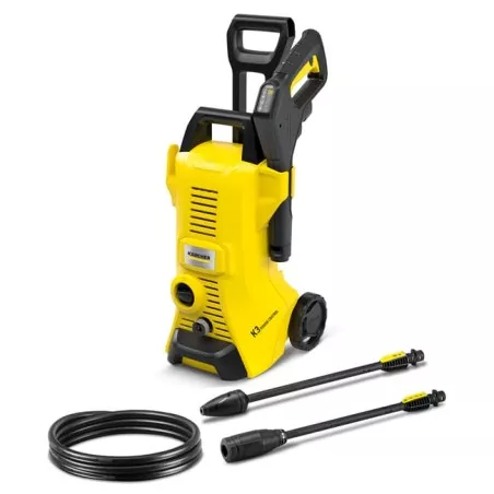 ALTA PRESION KARCHER K3 PROMO 380L/120 BARES limpiadora a presión amarilla con manguera y accesorios incluidos.