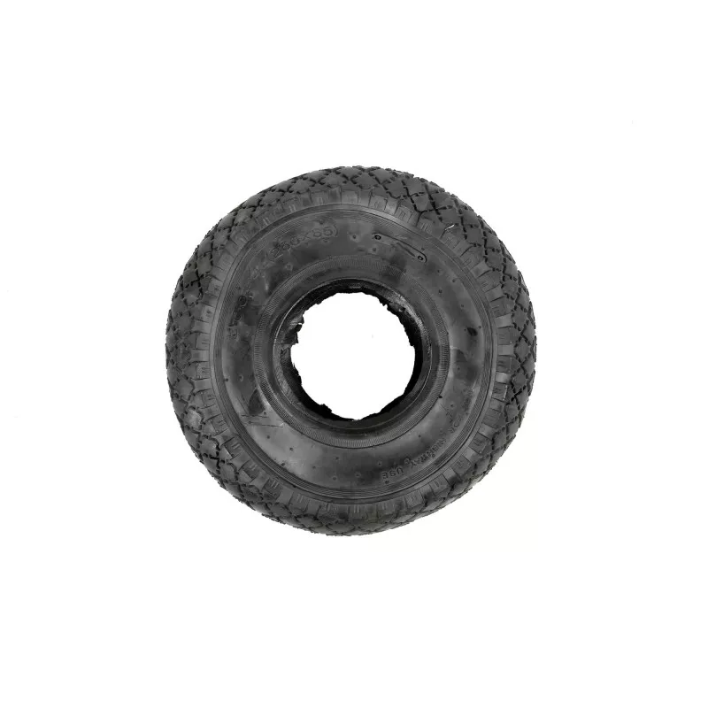 CUBIERTA CARRETILLO 300*4 ALMACEN THECA negra con diseño robusto para terrenos variados y alta durabilidad.
