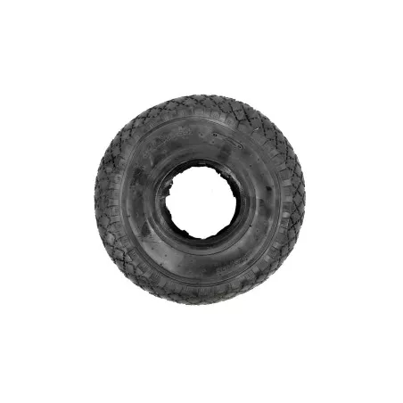CUBIERTA CARRETILLO 300*4 ALMACEN THECA negra con diseño robusto para terrenos variados y alta durabilidad.