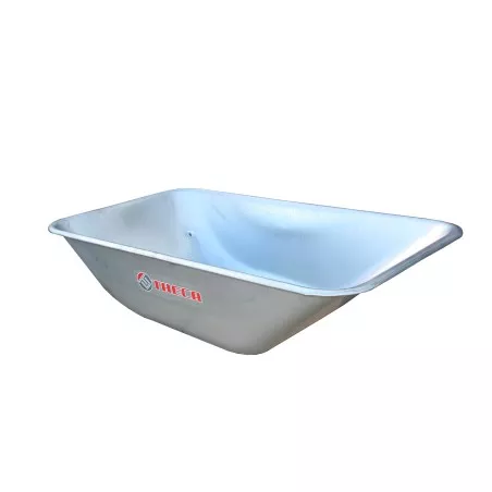 BANDEJA CARRETIL. AGRICOLA MOD 700 GALVA de acero galvanizado color plateado, diseño rectangular y bordes reforzados.