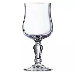 COPA NORMANDIE 3 VINO ARCOROC de vidrio transparente con base ornamental y diseño clásico elegante