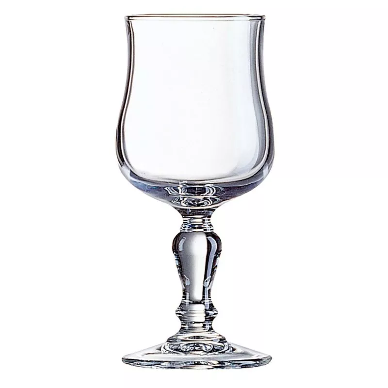 COPA NORMANDIE 3 VINO ARCOROC de vidrio transparente con base ornamental y diseño clásico elegante