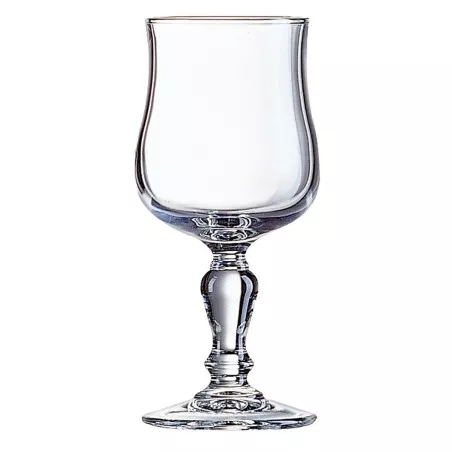 COPA NORMANDIE 3 VINO ARCOROC de vidrio transparente con base ornamental y diseño clásico elegante