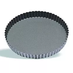 Molde para tarta rizado Arcuisine 48263 de cristal con acabado antiadherente de 24 cm y diseño elegante.