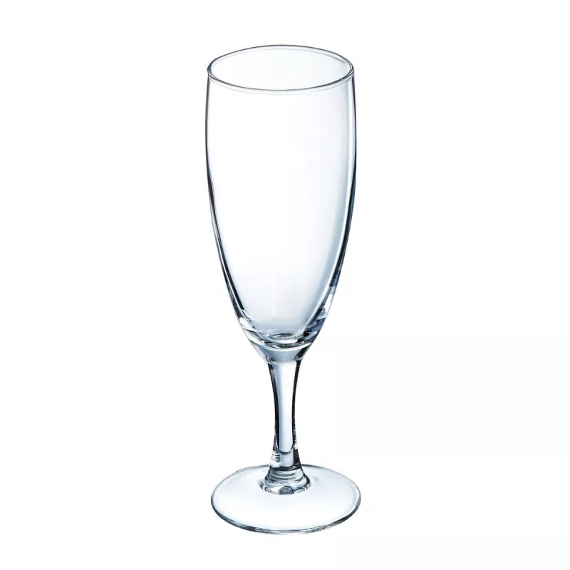 COPA ELEGANCE 17 CHAMPAN LUMINARC de cristal transparente con diseño elegante y base estabilizadora.