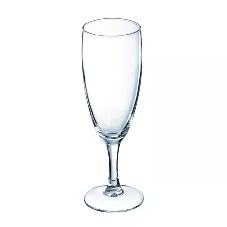 COPA ELEGANCE 17 CHAMPAN LUMINARC de cristal transparente con diseño elegante y base estabilizadora.