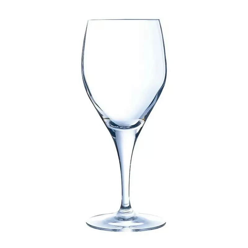 COPA SENSACION 21 de cristal transparente, diseño elegante, ideal para vino tinto, acabado pulido y contemporáneo.