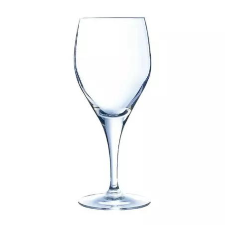 COPA SENSACION 21 de cristal transparente, diseño elegante, ideal para vino tinto, acabado pulido y contemporáneo.