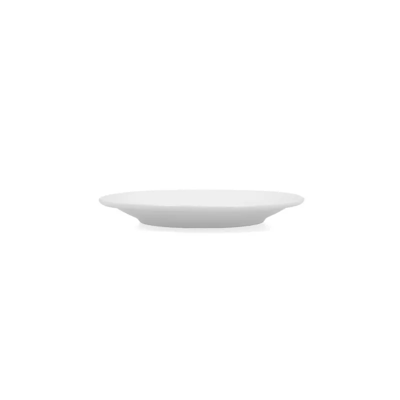PLATO GLACIAL COUPE PAN 16 de cerámica blanca, diseño elegante y acabado liso ideal para servir alimentos.