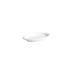 RABANERA 16,5*9,5*2 B2136V porcelana blanca ovalada con acabado brillante ideal para servir alimentos