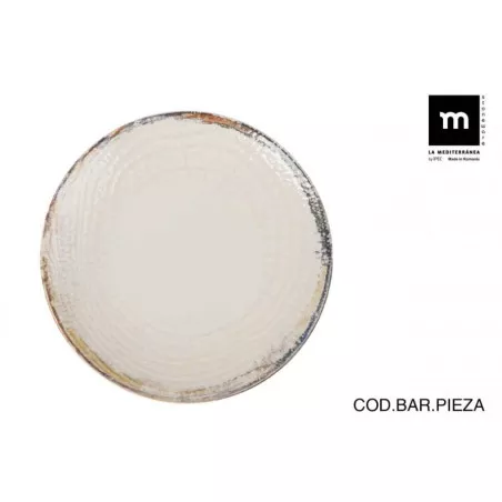 PLATO LLANO 26 CM. ALBUS MONACO BRILLO AB26100