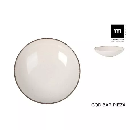 PLATO HONDO 21 CM. ANLLO MONACO BRILLO ANL26102