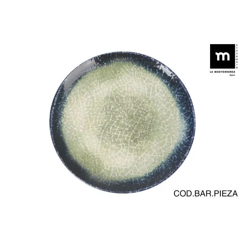 PLATO LLANO 26 CM. OLAF MONACO BRILLO OLA26100