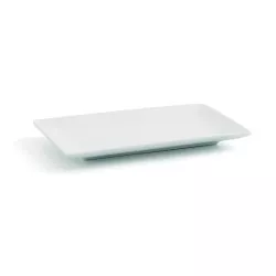 RABANERA 16*9 QUID GASTRO 7406033 blanca rectangular de porcelana con acabado brillante y diseño moderno