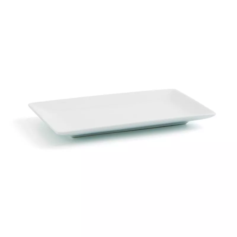 RABANERA 16*9 QUID GASTRO 7406033 blanca rectangular de porcelana con acabado brillante y diseño moderno