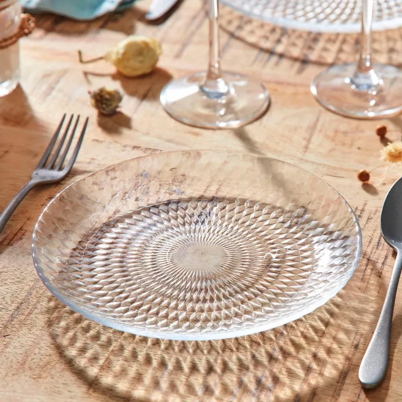 PLATO POSTRE 19 CM PAMPILLE CLEAR LUM.