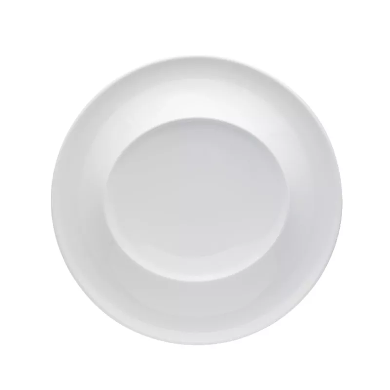 PLATO PRESENTACION GOURMET V. ALEGRE de cerámica blanca, diseño elegante y acabado brillante, ideal para servir.