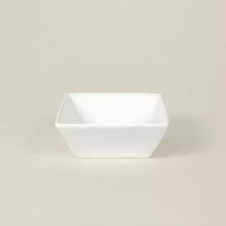 BOWL CUADRADO 10 CM BCO EURODRA 01S1306