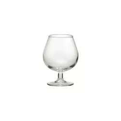 COPA COÑAC 24 DURALEX de cristal transparente, diseño clásico con base amplia y forma redondeada.