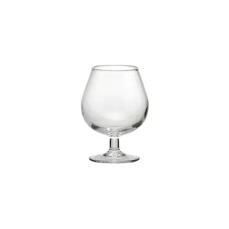 COPA COÑAC 24 DURALEX de cristal transparente, diseño clásico con base amplia y forma redondeada.