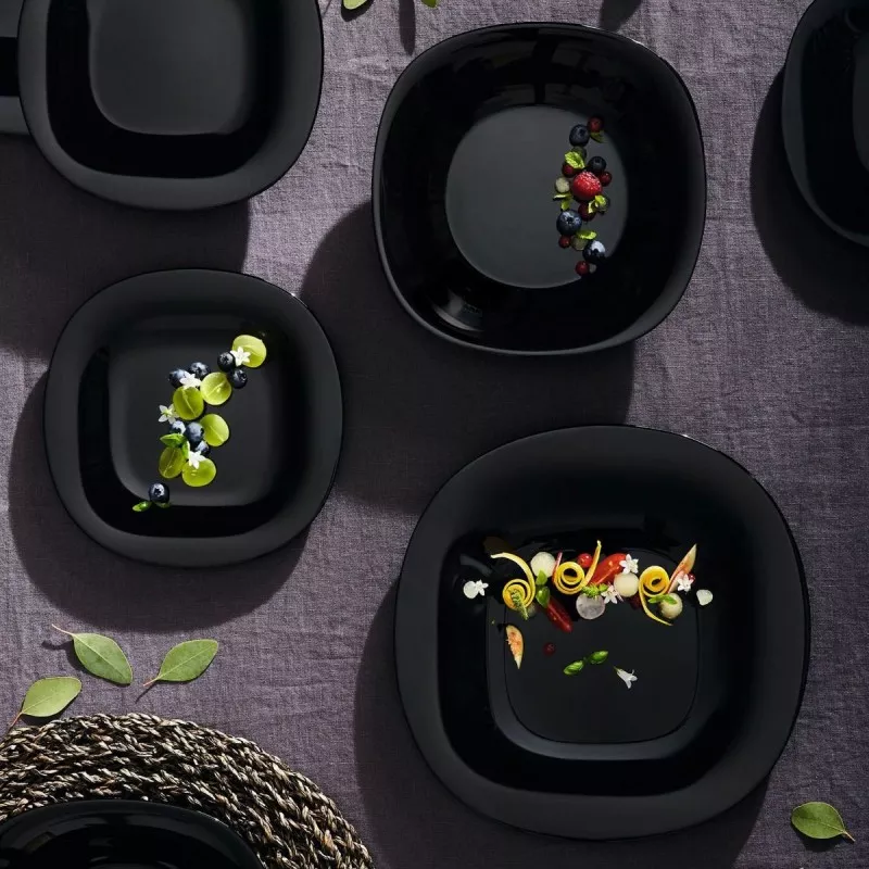 PLATO HONDO CARINE NOIR LUMINARC