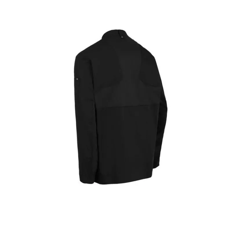 Chaquetilla unisex Monza 04123 negra T-S cocina profesional de poliéster con diseño moderno y ajuste cómodo