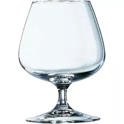 COPA COÑAC 20 EN 12 ARCOROC de vidrio transparente con base sólida y diseño elegante para degustar licores.