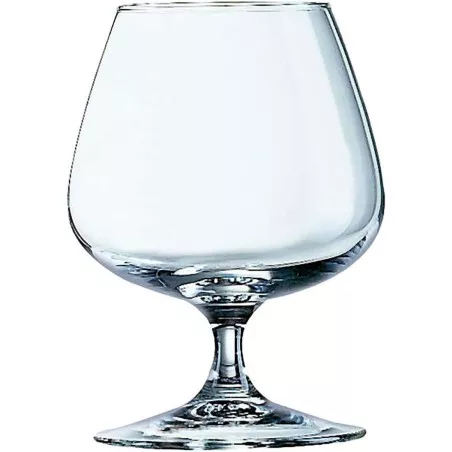 COPA COÑAC 20 EN 12 ARCOROC de vidrio transparente con base sólida y diseño elegante para degustar licores.