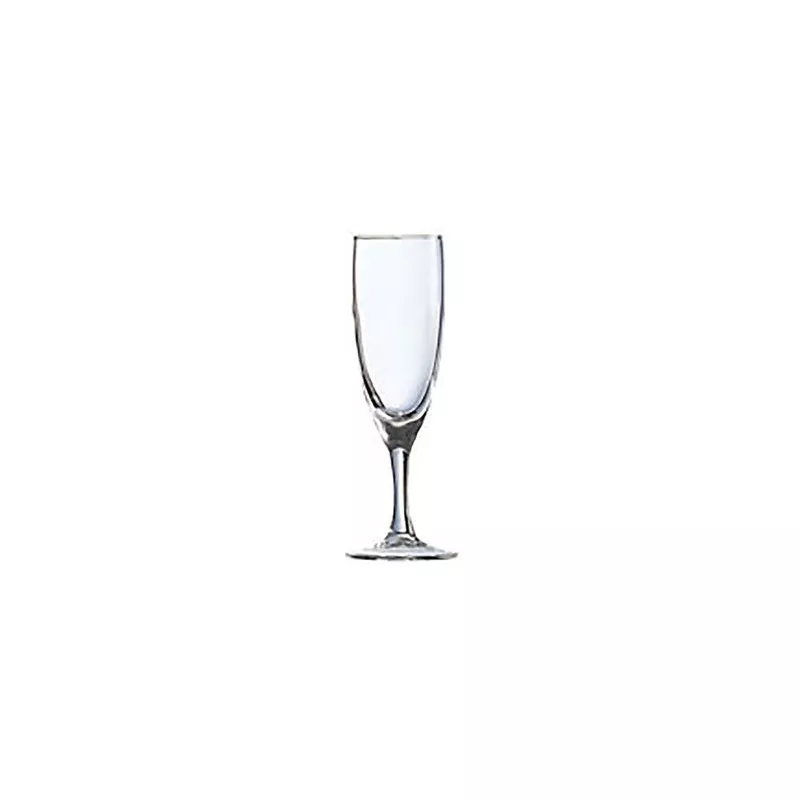 COPA PRINCESA 15 FLAUTA ARCOROC de cristal transparente con diseño elegante y acabado brillante para celebraciones.