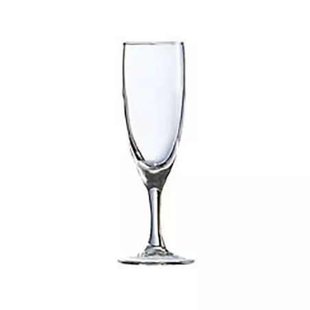 COPA PRINCESA 15 FLAUTA ARCOROC de cristal transparente con diseño elegante y acabado brillante para celebraciones.