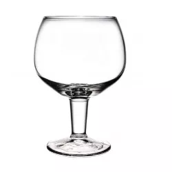 COPA GRAN SERVICIO 60 CTLS de cristal transparente con base ancha y diseño elegante para bebidas.