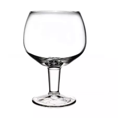 COPA GRAN SERVICIO 60 CTLS de cristal transparente con base ancha y diseño elegante para bebidas.