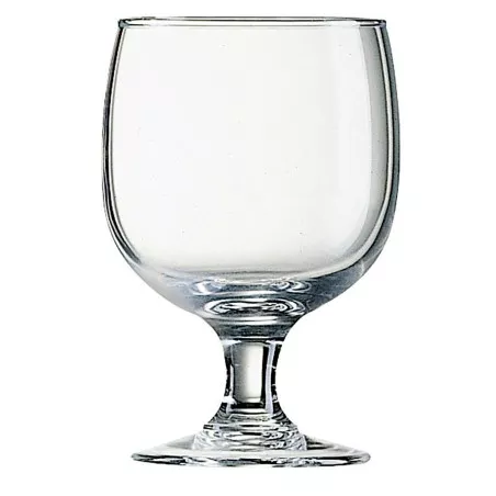 COPA AMELIA 19 VINO ARCOROC de cristal transparente con diseño clásico y base ancha para una óptima estabilidad.