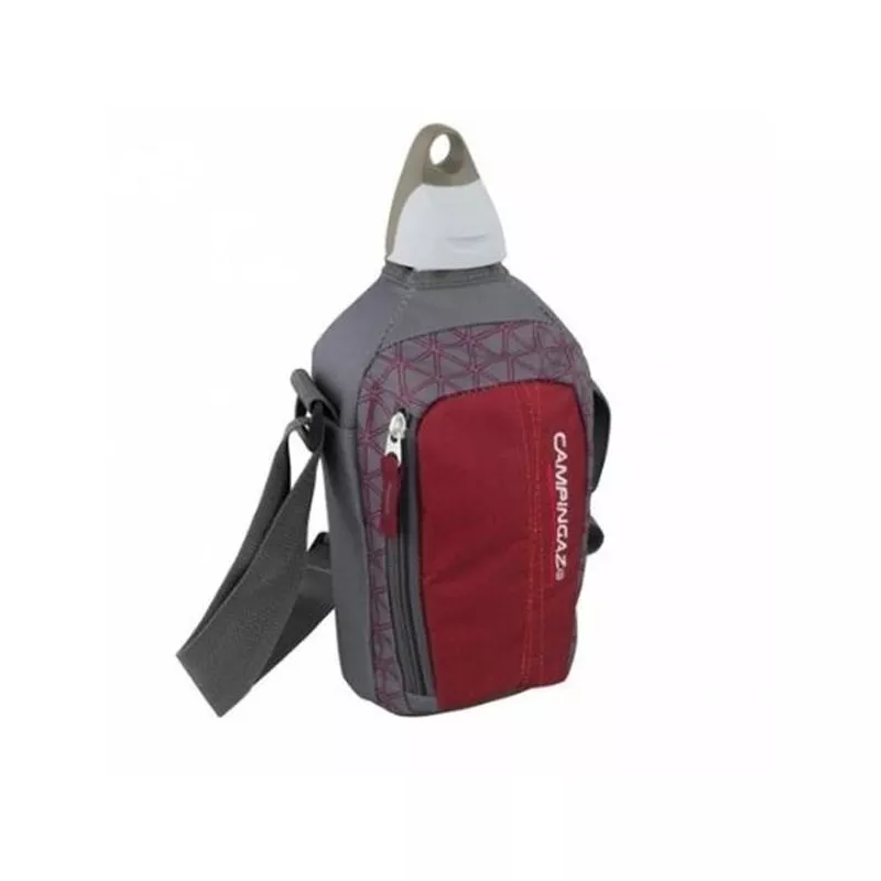 Cantimplora clásica picnic 1L gris Coleman 24784 boca ancha con diseño ergonómico y bolsillo lateral para accesorios