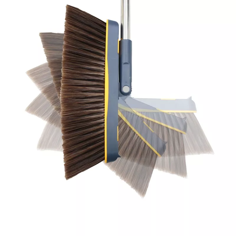 ESCOBA RECOGEDOR PLEGABLE HOCL010 con cerdas negras y diseño compacto ideal para limpiar esquinas y superficies planas