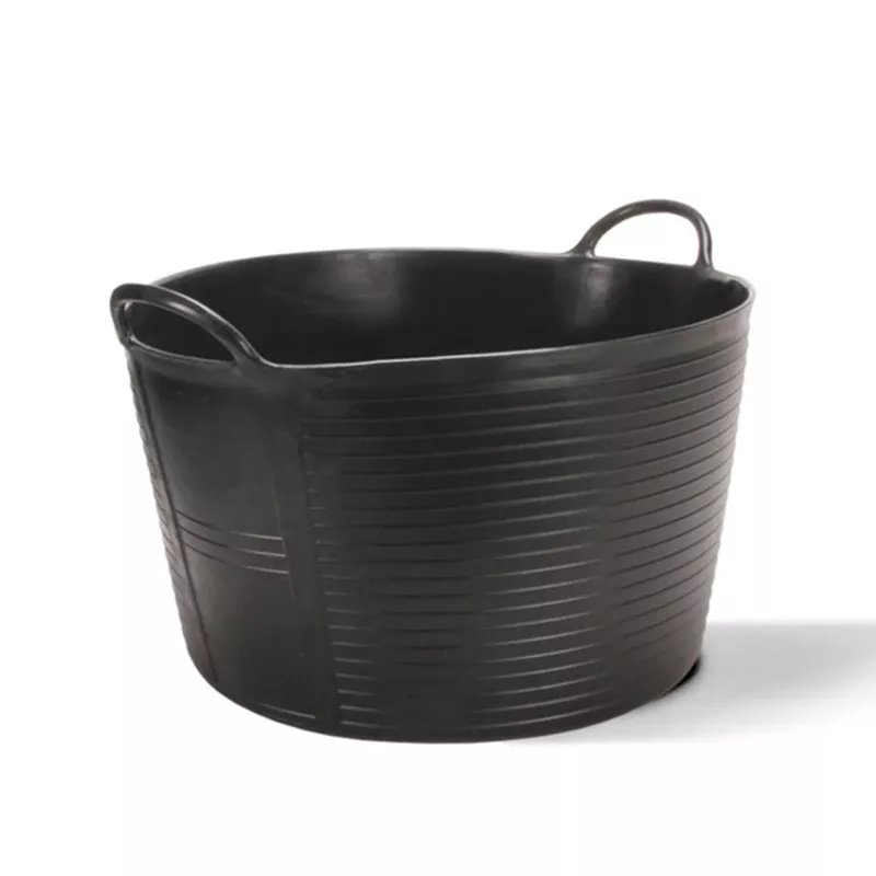CAPAZO 55L NEGRO RUBI FLEXTUS 4 de material flexible y resistente, diseño redondo con asas para fácil transporte