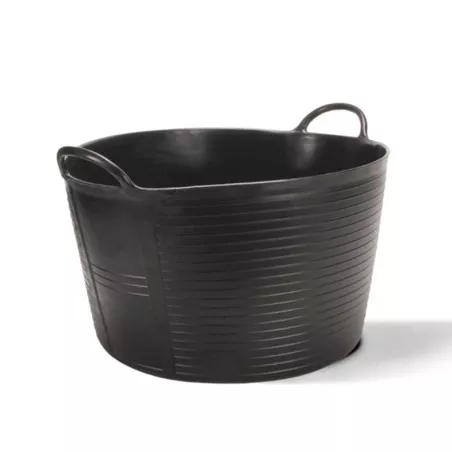 CAPAZO 55L NEGRO RUBI FLEXTUS 4 de material flexible y resistente, diseño redondo con asas para fácil transporte