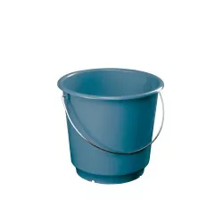 CUBO DENOX NORDIK 12L 13040 AZUL de plástico resistente con diseño ergonómico y asa metálica para un fácil transporte