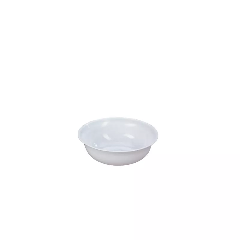 PALANGANA DENOX 17 CM. BCO 23010.50 color blanco, de plástico resistente y diseño redondo ideal para uso doméstico.