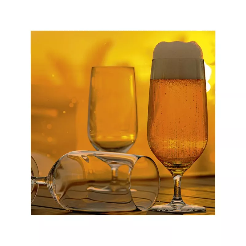 COPA GRAND CUVEE CERVEZA 39 CL de cristal transparente con diseño elegante y base robusta ideal para cervezas artesanal.