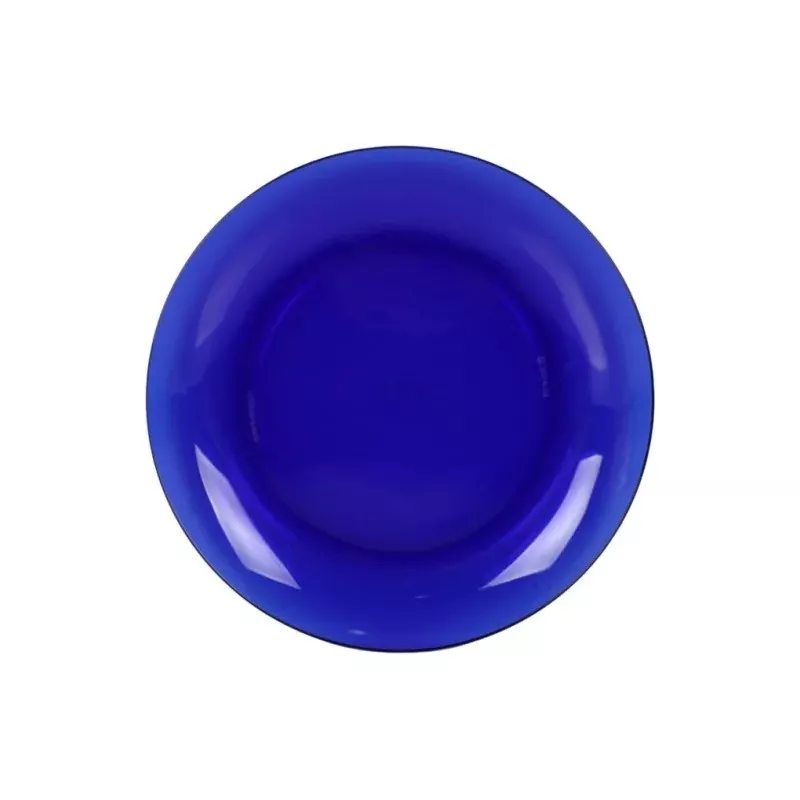 PLATO LLANO 23 CM. SAPHIR LYS 3006FFR color azul brillante, cerámica de alta calidad, diseño moderno y elegante.