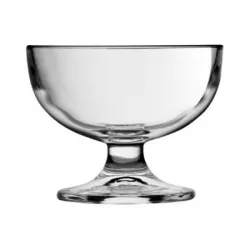 COPA HELADO 28 CL. PRIMAVERA LIBBEY de cristal transparente con base robusta y diseño clásico para servir postres.