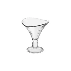 COPA HELADO CAPRI 25 CL. 2721VTC24 de vidrio transparente con diseño moderno y acabado brillante